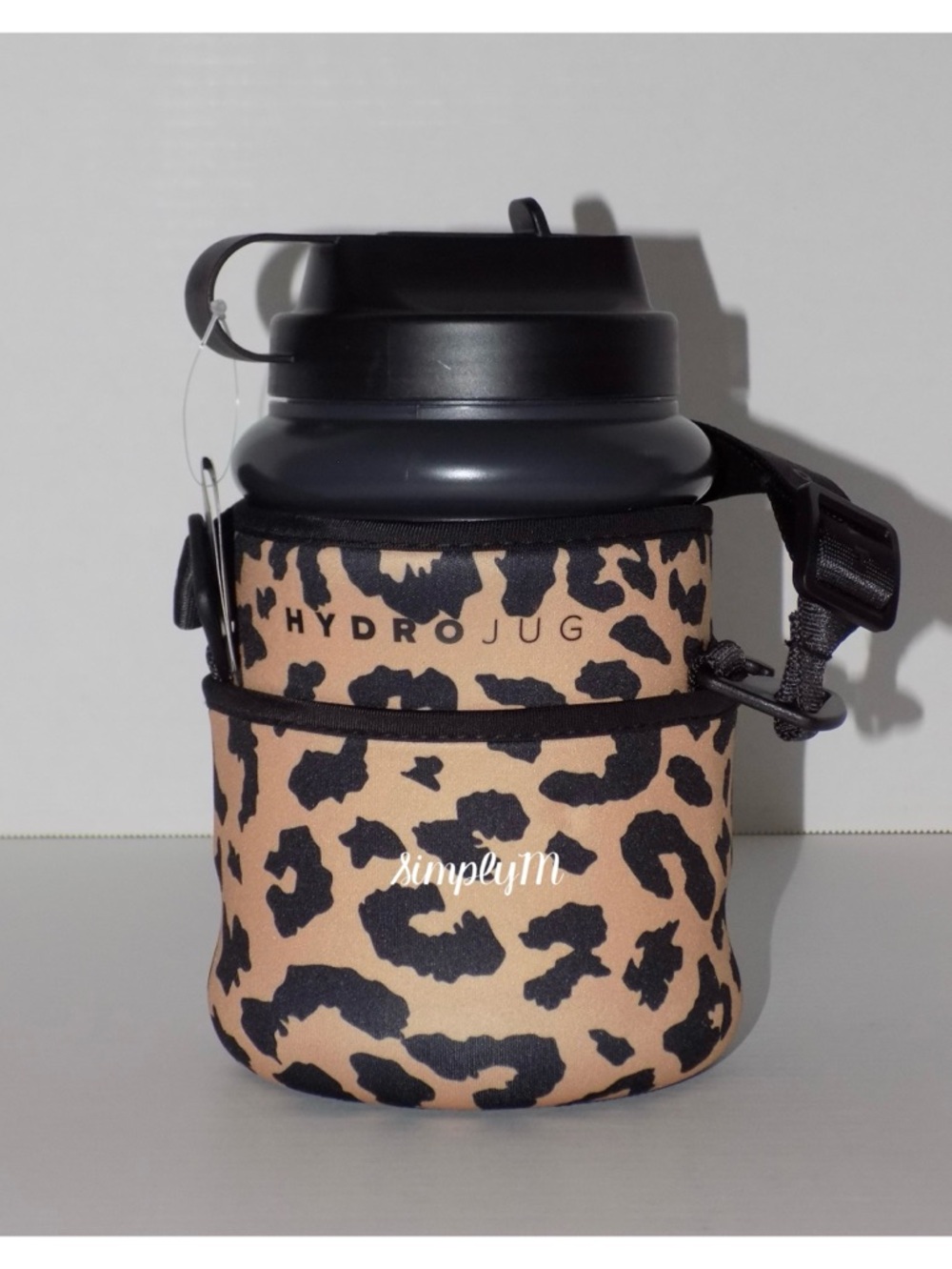 HydroJug Mini Gallon With Pink Ruby Sparkle & Leopard Sleeve Set - Picture 3 of 6